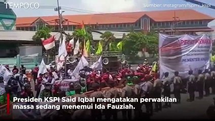 Demo Buruh di Kemnaker, Minta Peraturan JHT Diubah Atau Ida Fauziah Mundur