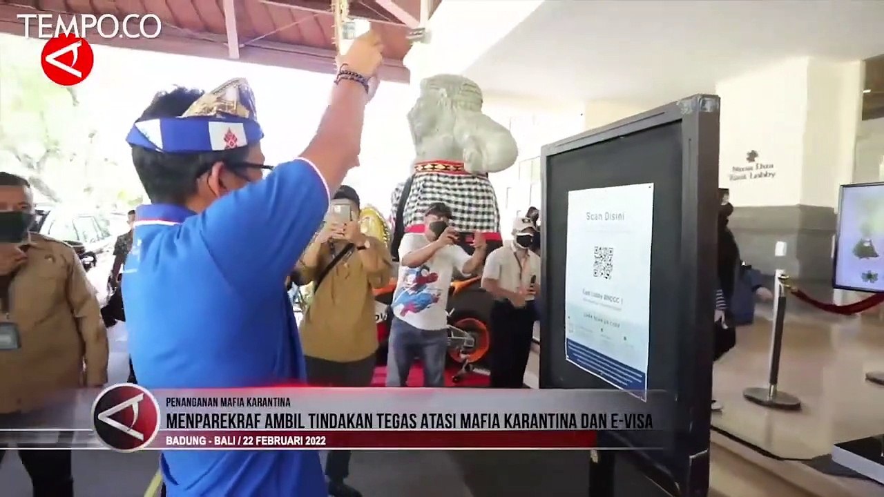 Menparekraf Sandiaga Akan Tindak Tegas Mafia Karantina dan E Visa