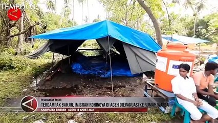 114 Imigran Rohingya Diungsikan ke Rumah Warga Akibat Banjir di Aceh