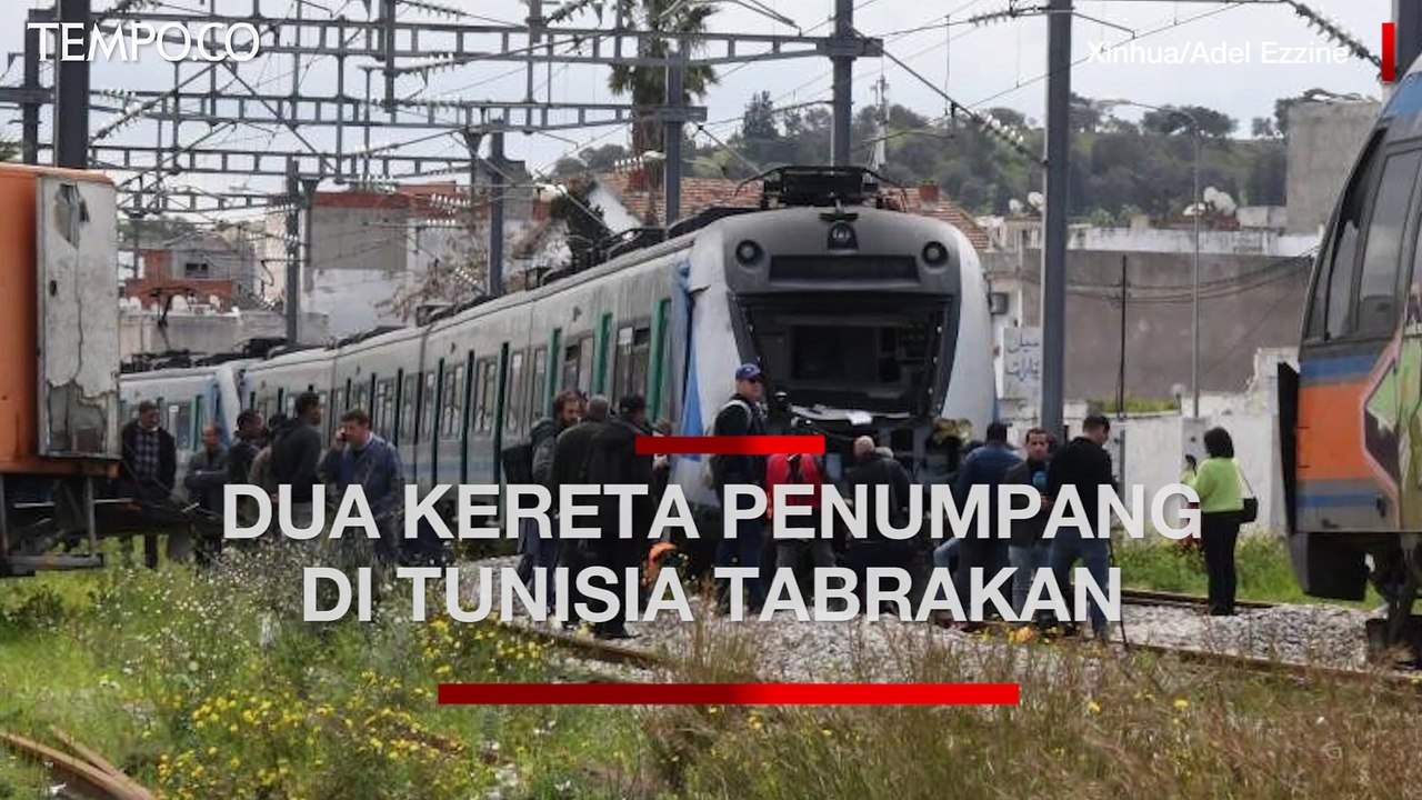 Dua Kereta Penumpang Tabrakan di Tunisia, Puluhan Orang Terluka