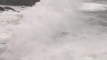 La borrasca golpea el Cantábrico con olas de más de ocho metros