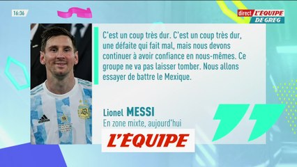 Messi : «C'est un coup dur» - Foot - CM 2022 - Argentine