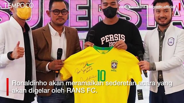 Bos RANS Cilegon FC Raffi Ahmad Datangkan Ronaldinho untuk Laga Amal
