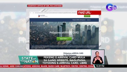 Pekeng E-Arrival Card mula sa ilang website, naglipana; totoong E-Arrival Card, libre | SONA