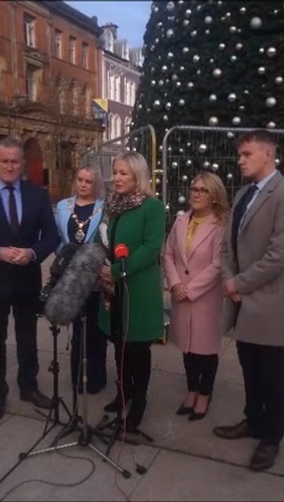 Michelle O’Neill says those behind police attack and Derry hoax are in ‘conflict with the people’