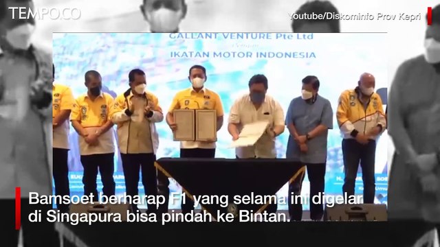 Usai Sirkuit Mandalika, Pembangunan Sirkuit F1 Bintan Senilai Rp 1,2 T Digeber