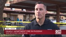 Phoenix fire give update on deadly apartment fire in Phoenix