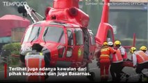Helikopter Mendarat di Tol,  Simulasi Keadaan Darurat saat Mudik