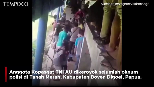Anggota Kopasgat Dikeroyok Oknum Brimob di Boven Digoel Papua