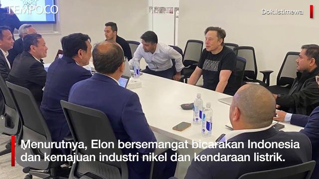 Menko Marves Luhut Binsar Pandjaitan Temui Elon Musk di AS, Apa yang Dibahas?