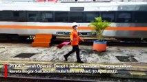KA Pangrango Rute Bogor-Sukabumi Kembali Beroperasi