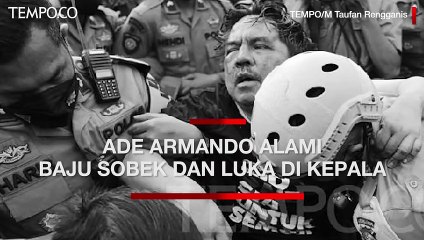 Ade Armando Dikeroyok saat Hadir di Demo: Baju Sobek dan Luka di Kepala