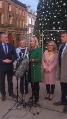 Michelle O’Neill says Derry has ‘made huge strides’ and ‘ship is turning to a better future’