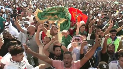 Los aficionados saudíes celebran su victoria ante Argentina: "¿Dónde está Messi?"