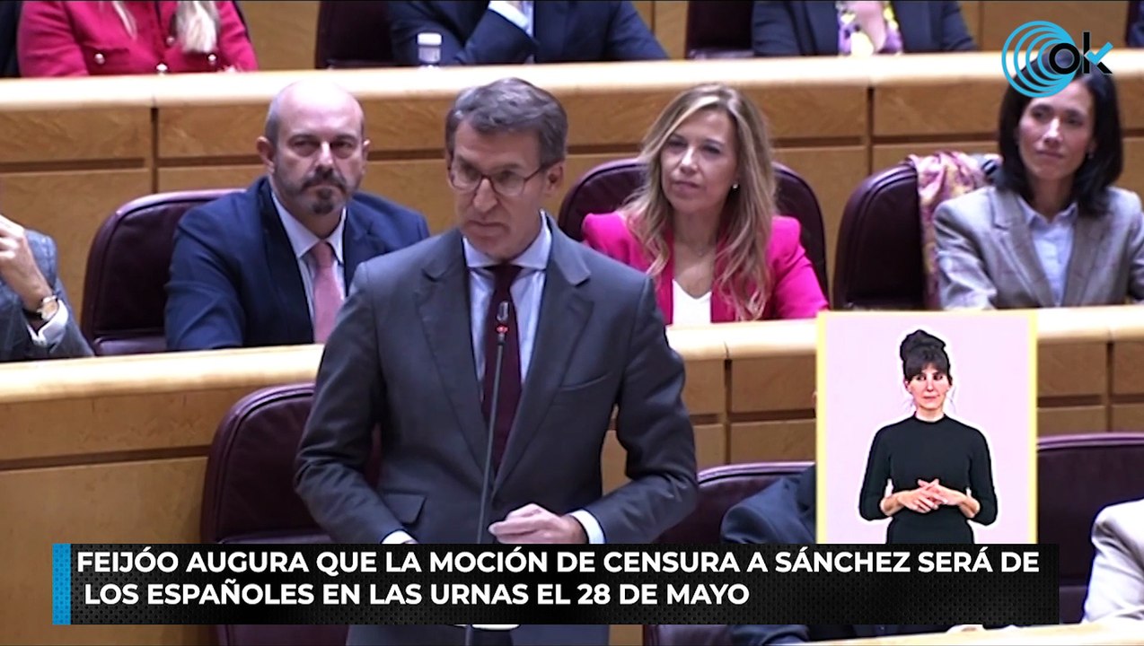 Feijóo augura que la moción de censura a Sánchez será de los españoles ...