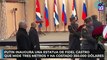 Putin inaugura una estatua de Fidel Castro que mide tres metros y ha costado 350.000 dólares