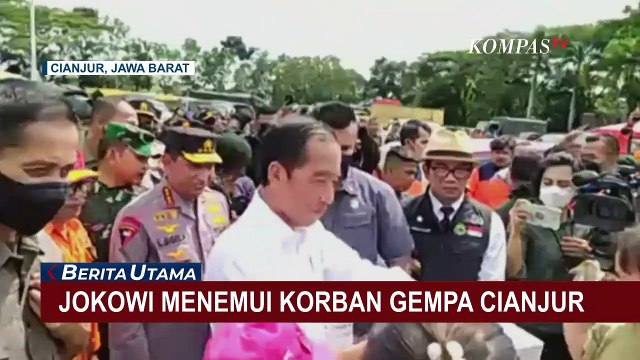 Presiden Joko Widodo Temui Korban Gempa Cianjur Jawa Barat!