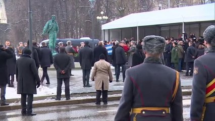 La figura de Fidel Castro homenajeada en una plaza de Moscú