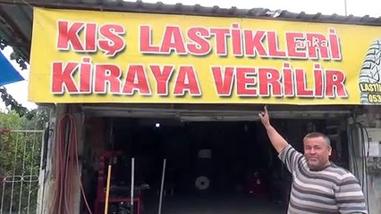 Osmaniye'de kış lastiği kiralayan esnaf