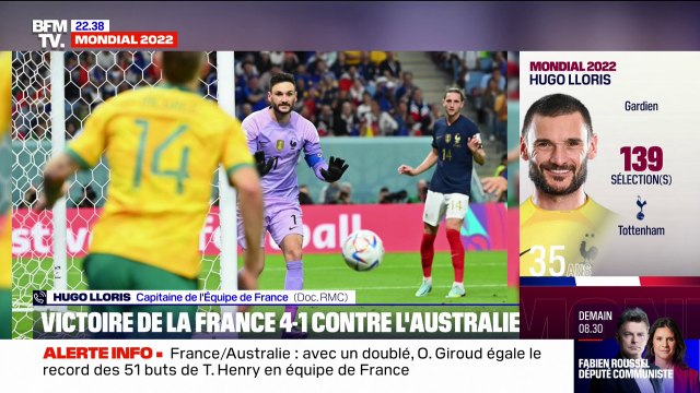 Hugo Lloris: Pour toute l'équipe, ça a été une bonne performance