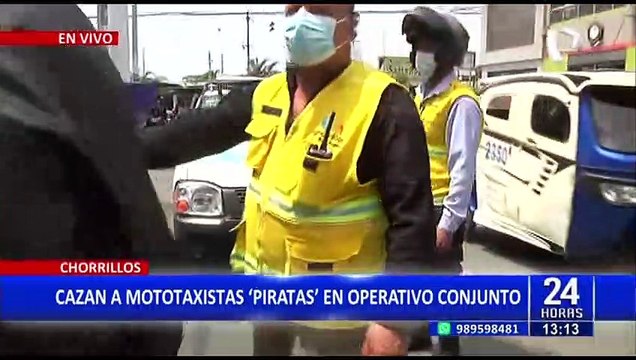 Chorrillos: Realizan operativo contra mototaxistas informales