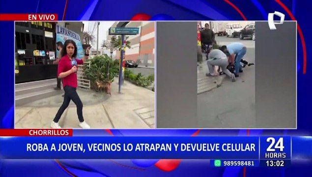 Chorrillos: Vecinos capturan a delincuente y lo golpean tras asaltar a joven