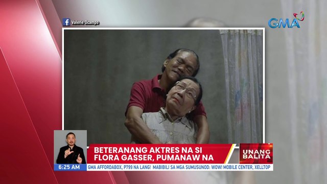 Beteranang aktres na si Flora Gasser, pumanaw na | UB
