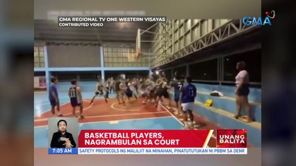 Basketball players, nagrambulan sa court | UB