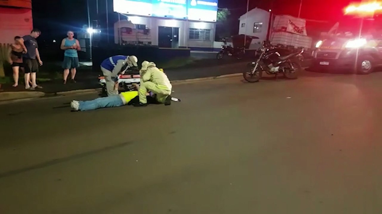 Siate socorre vítima de acidente às margens da BR-277, no Trevo Cataratas