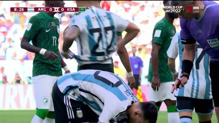 الشوط الاول السعودية و الارجنتين