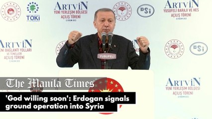 'God willing soon': Erdogan signals ground operation into Syria