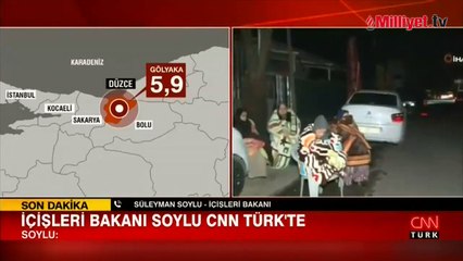 Bakan Soylu'dan Düzce depremi açıklaması: Can kaybı bilgisi bulunmamaktadır