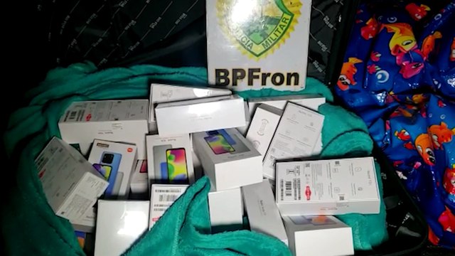 BPFron apreende eletrônicos contrabandeados durante fiscalização na rodoviária