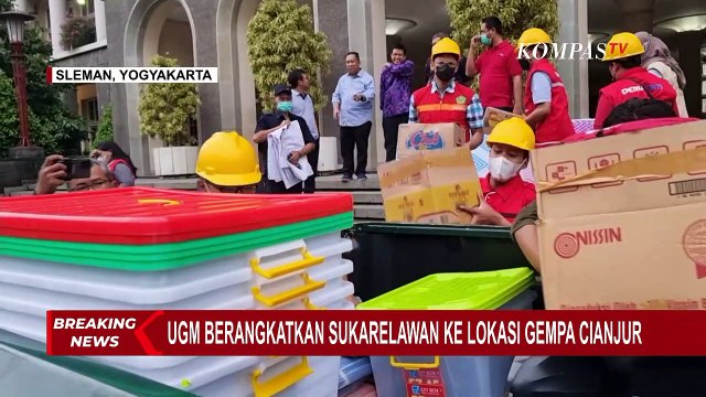 UGM Kirim 7 Sukarelawan dan Sejumlah Bantuan untuk Korban Gempa Cianjur!