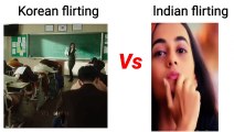 Koren flirting Vs Indian flirting  #shorts #lovestatus #memes