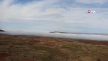 Güroymak'ta oluşan sis bulutu görsel şölen sundu