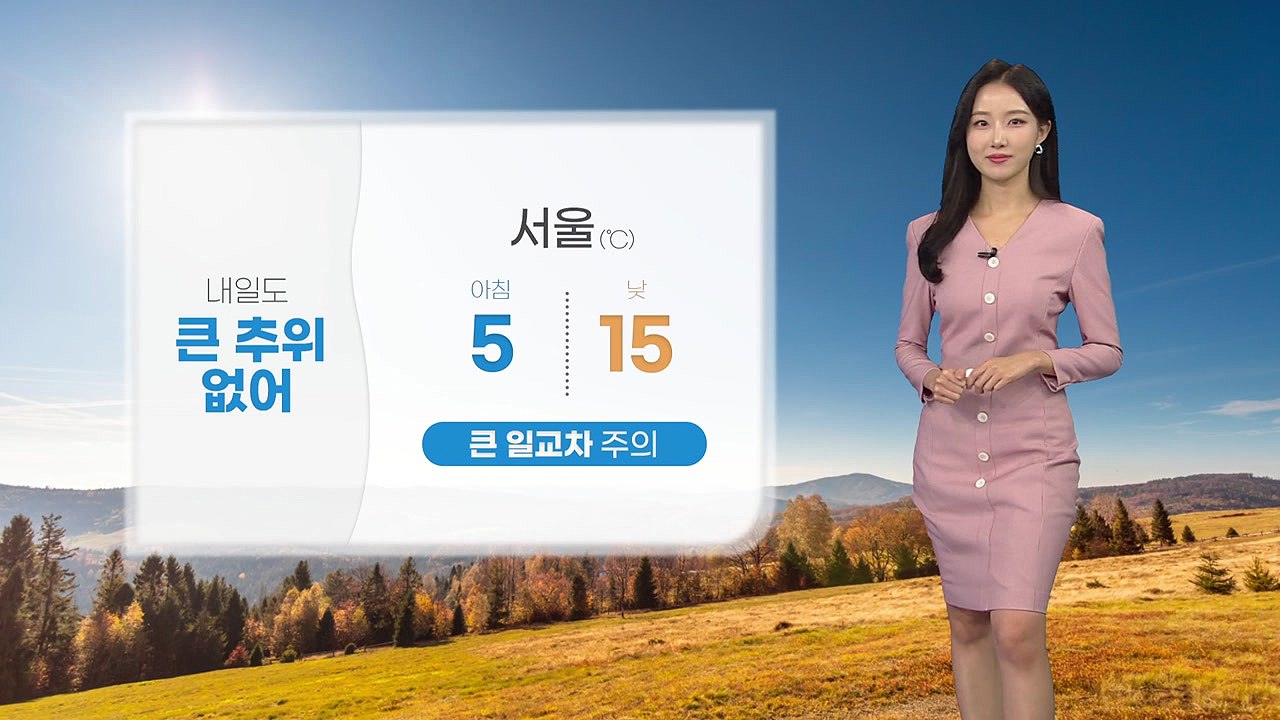 [날씨] 내일도 큰 추위 없어...큰 일교차 주의 / YTN