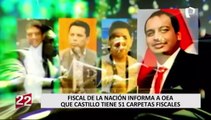 Fiscal de la Nación revela ante la OEA que Castillo tiene carpetas fiscales y una denuncia constitucional