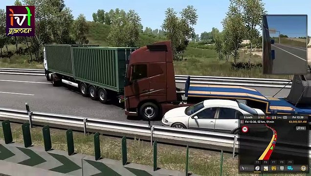 Accident VOLVO FH GLOBETROTTER XL - ETS 2 1.46 - #ets2 #volvo #shorts #accidenttruck