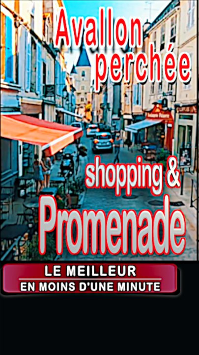5 - AVALLON shopping et promenade dans l'YONNE en BOURGOGNE