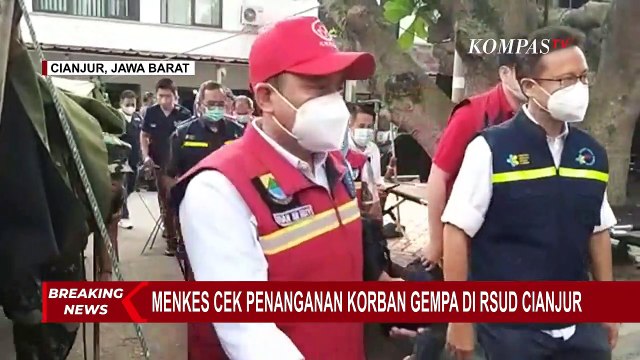 Menkes Cek Penanganan Korban Gempa di RSUD Sayang Cianjur