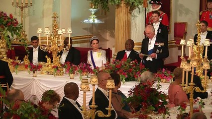What Happened During First State Banquet of King Charles's Reign?