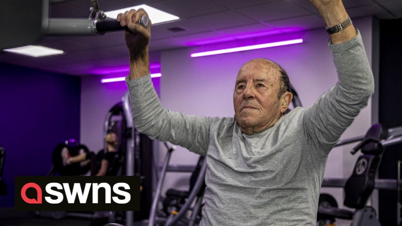 94-year-old great grandad dubbed ‘Super Mario’ still pumps iron during two-hour workout sessions