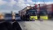 İETT otobüsünde kutu krizi: Otobüse alınmayınca yolu kapattı