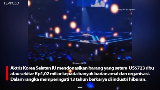 13 Tahun Berkarya, Aktris Korea IU Donasi Barang Senilai Rp1,02 Miliar