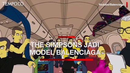 Kartun The Simpsons jadi Model Balenciaga di Paris Fashion Week