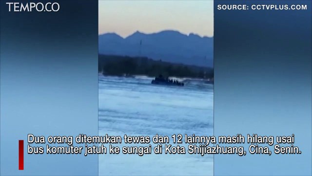 Bus Komuter Jatuh ke Sungai dengan 51 Penumpang, 2 Tewas, 12 Hilang