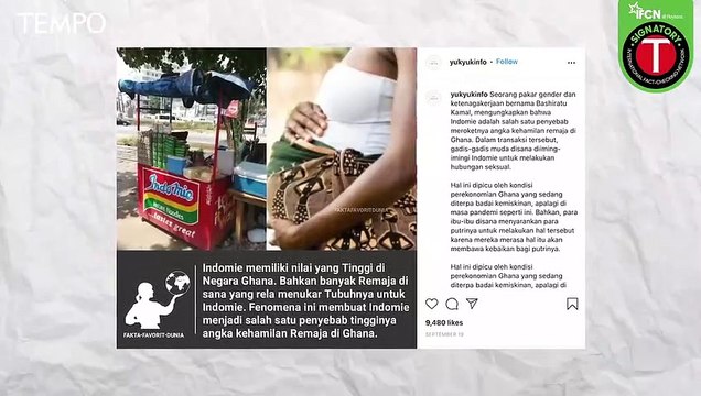Indomie Penyebab Tingginya Angka Kehamilan Remaja di Ghana?