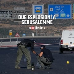 Gerusalemme, due esplosioni alle fermate dei bus