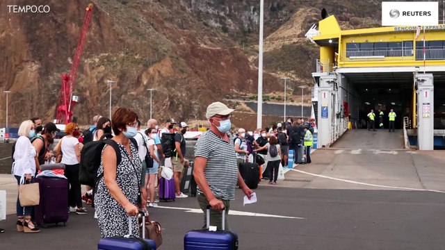 Gunung Cumbre Vieja Erupsi, Bandara di Pulau La Palma Ditutup
